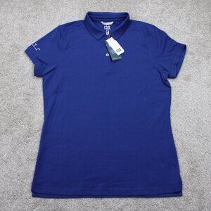 Cutter &‎ Buck Polo Shirt NWT Womens XL Blue CB DryTec Cotton+ S/S Pullover